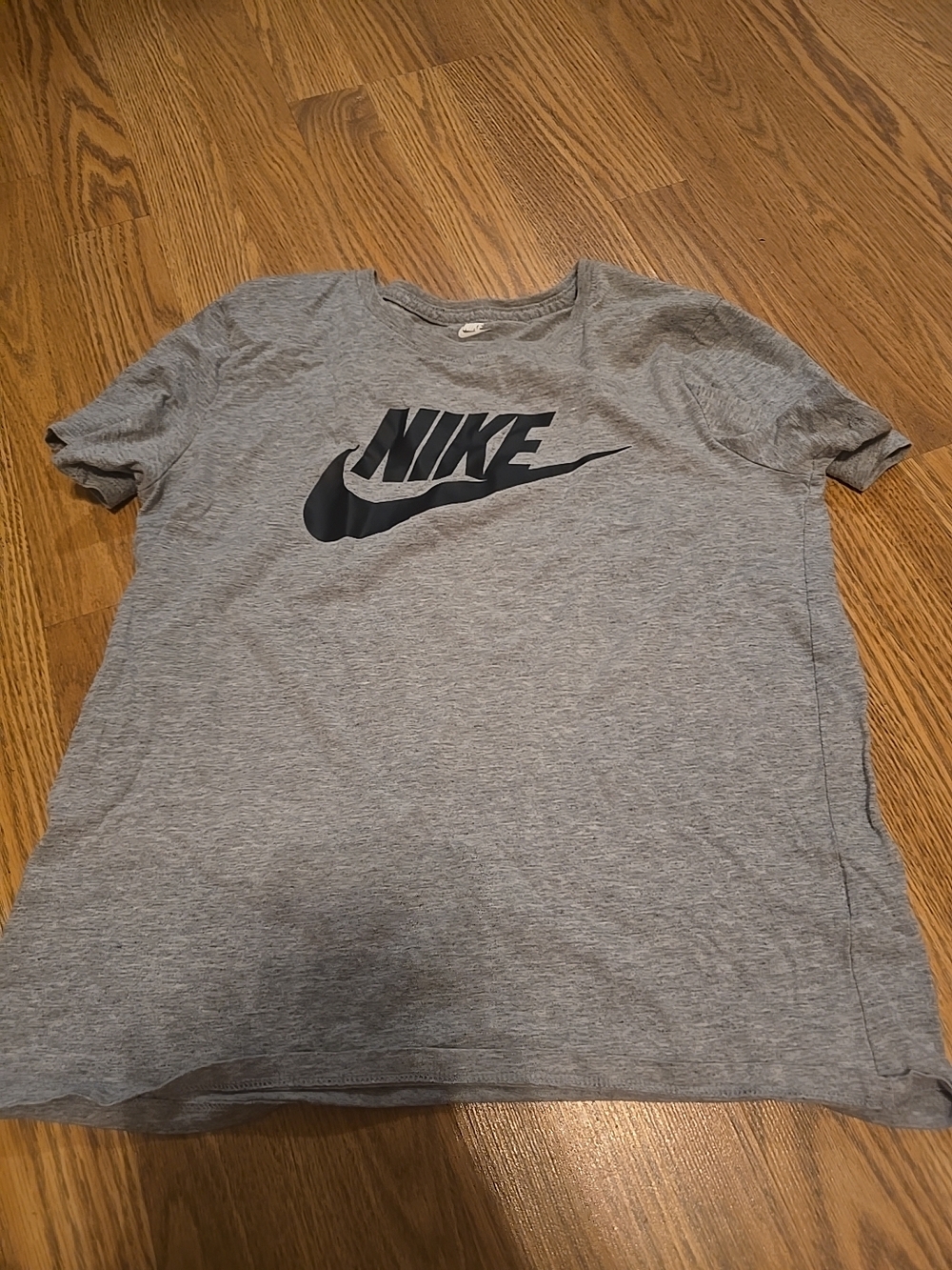 Nike Grey Short Sleeve Tee with Black Logo